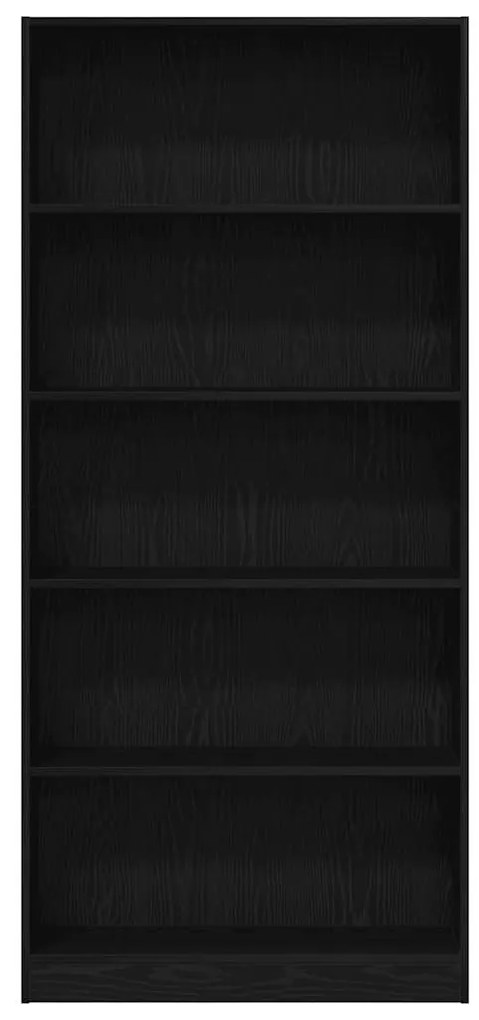 Estante 80x24x176 cm derivados de madeira carvalho preto
