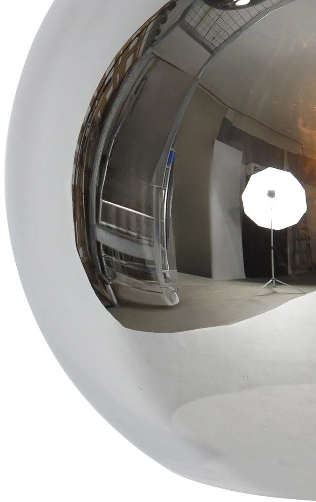 Candeeiro suspenso inteligente preto com vidro fumado incl. 3 Wifi A60 - Wallace