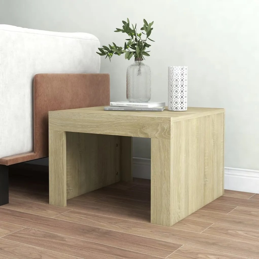 Mesa de centro 50x50x35 cm derivados de madeira carvalho sonoma