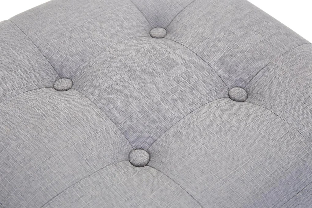 Conjunto de 2 bancos Pharao 46 x 45 x 45 cm Cinzento claro