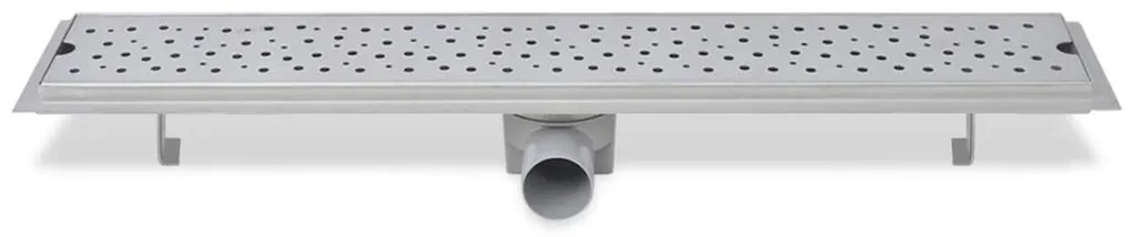 Dreno de chuveiro linear 2 pcs bolhas 730x140 mm aço inoxidável