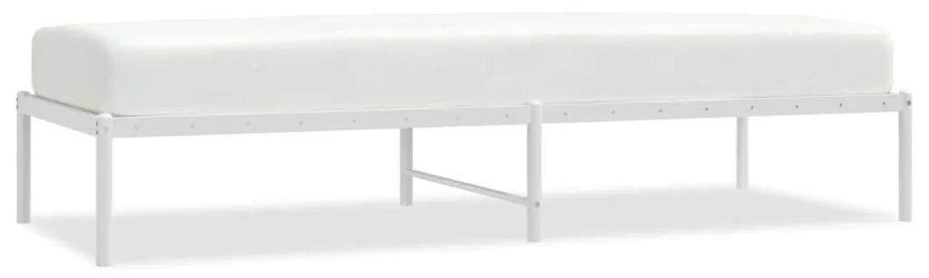 Estrutura de cama 75x190 cm metal branco
