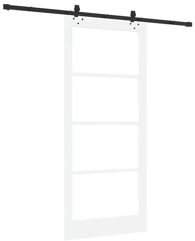 Porta Deslizante vidaXL com Conjunto de Hardware Branco 93x211 cm Made