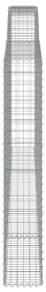 Cesto gabião arqueado 400x30x180/200 cm ferro galvanizado
