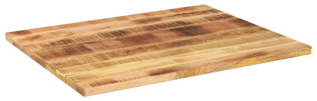 Tampo de mesa retangular 90x80x2,5 cm mangueira áspera maciça