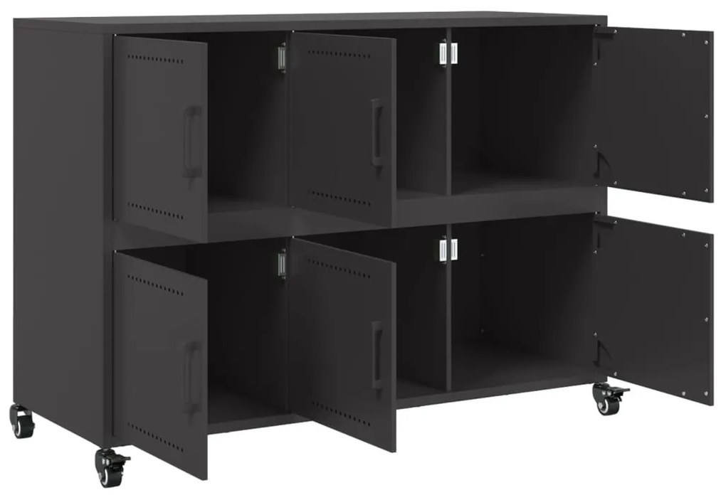 Aparador 100,5x39x72 cm aço preto
