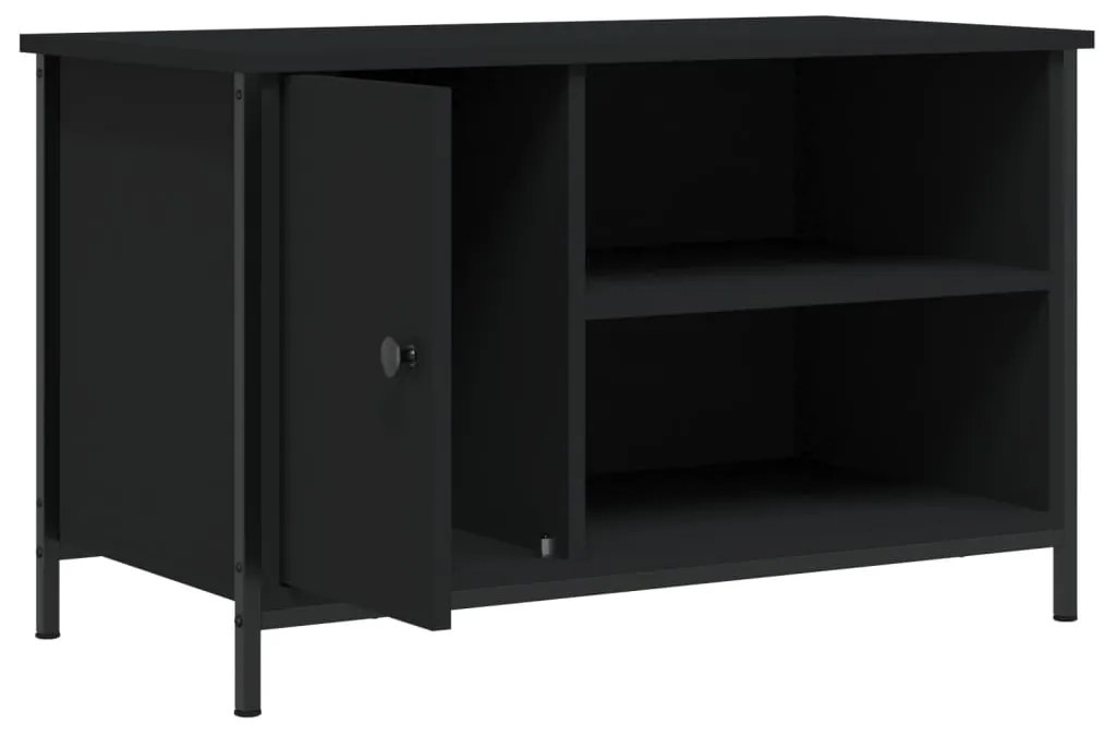 Móvel de TV 80x40x50 cm derivados de madeira preto