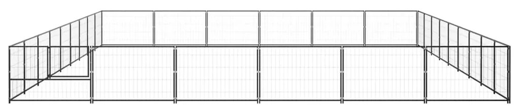 Canil para cães 54 m² aço preto