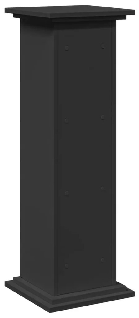 Suporte expositor com arrumação derivados de madeira preto