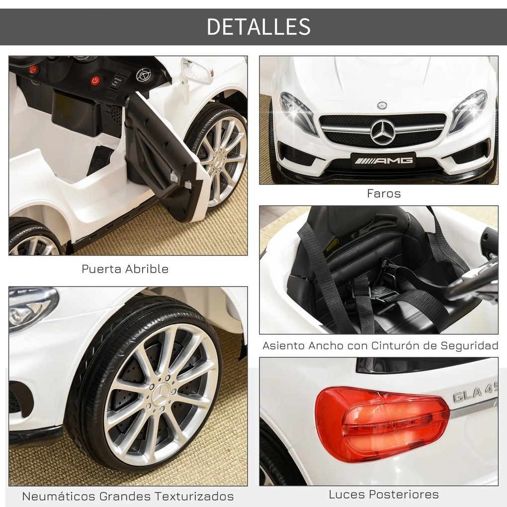 Carro Eléctrico Mercedes Benz GLA para Crianças acima de 3 Anos com Co