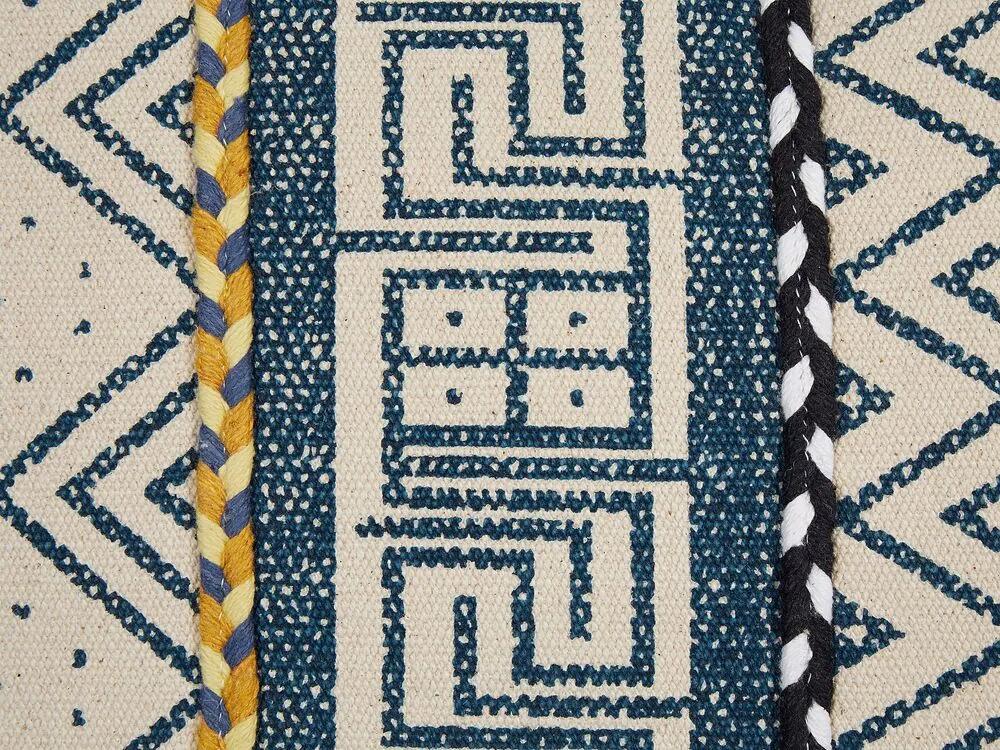 Conjunto de 2 almofadas de algodão com padrão geométrico 50 x 50 cm multicolor SOUK Beliani