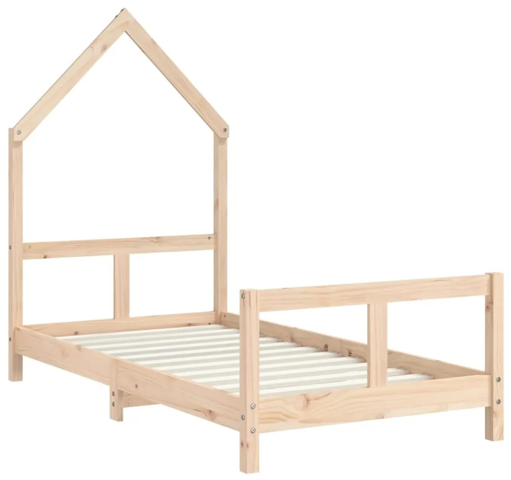Estrutura de cama infantil 80x160 cm pinho maciço