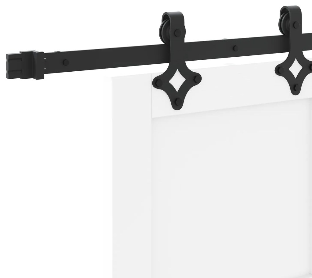 Porta Deslizante vidaXL com Conjunto de Ferragens 'ORKDAL'Branca de Ma