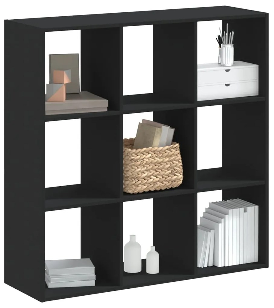 vidaXL Estante 102x32x102 cm derivados de madeira preto