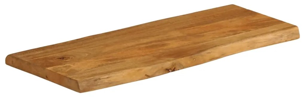 Tampo de mesa c/ borda viva 90x40x2,5 cm mangueira maciça