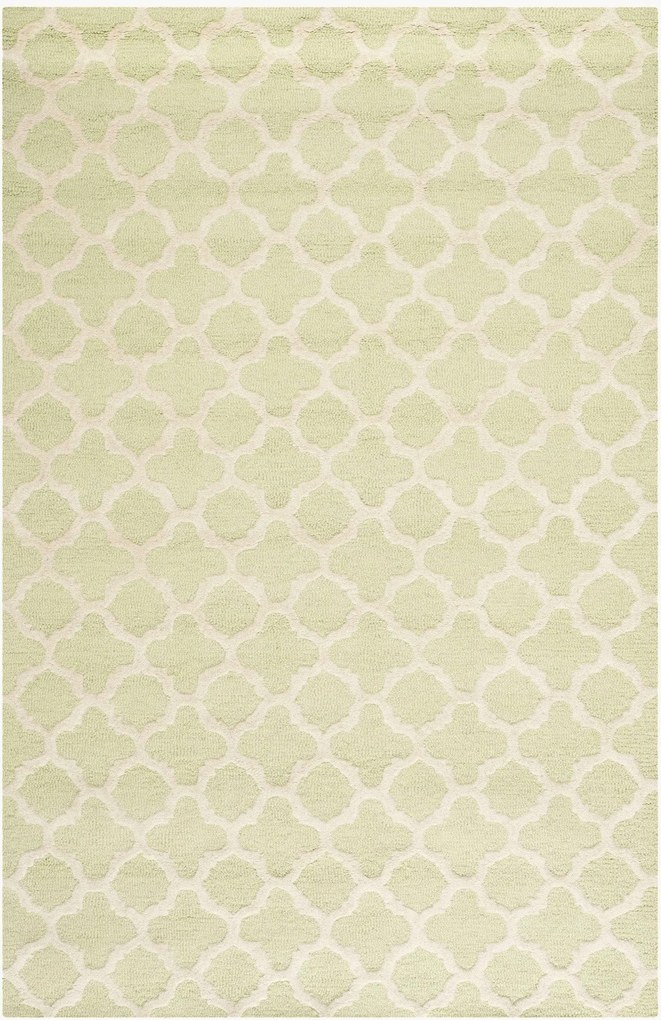 Tapete artesanal de lã de pelo curto Bessa