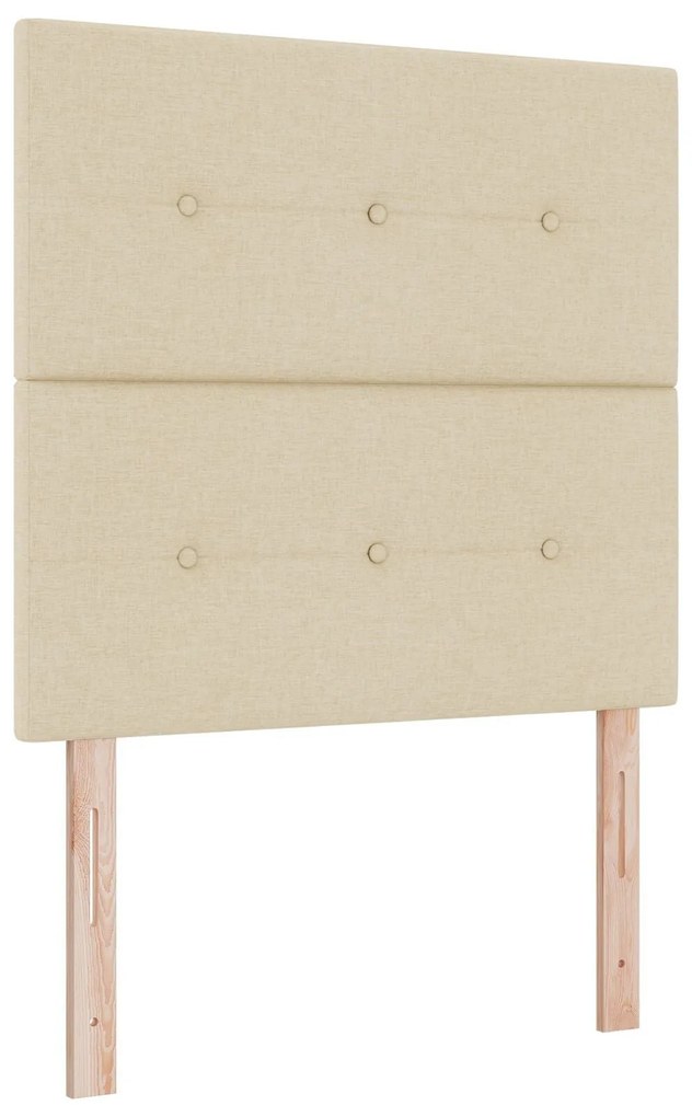Cama Box Spring com Colchão Creme de Solteiro
