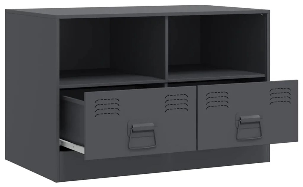 Móvel de TV 67x39x44 cm aço antracite