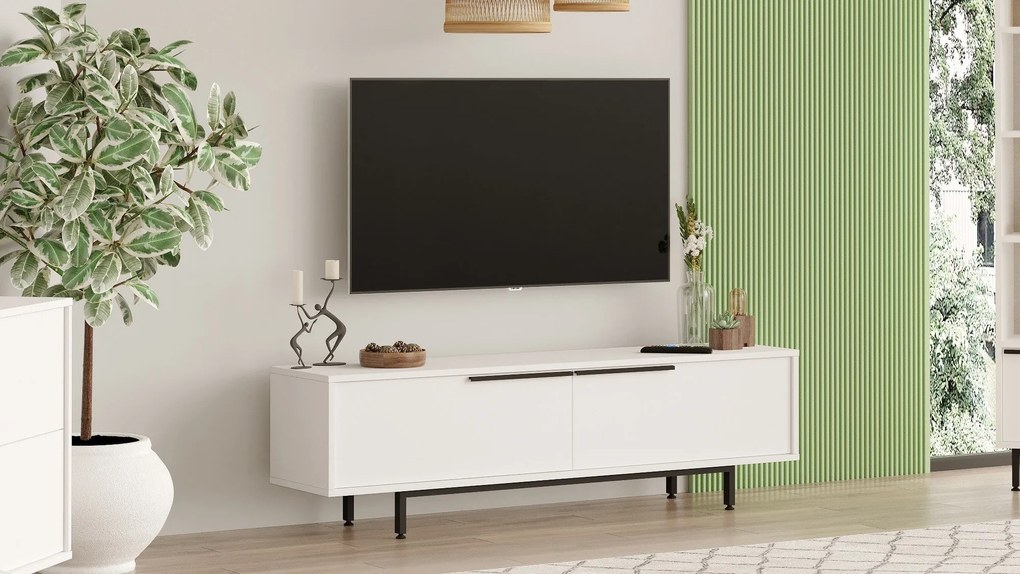 Móvel TV ON1 – Branco – 160 cm x 45,1 cm x 35,5 cm
