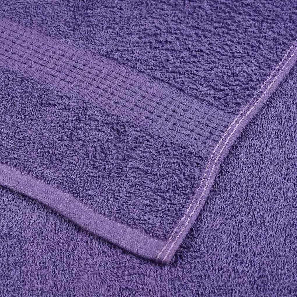 Toalhas de sauna 4 pcs 80x200 cm 360 gsm 100% algodão roxo