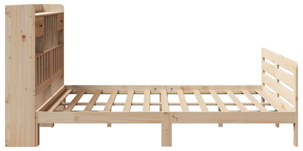 Cama com estante sem colchão 180x200 cm pinho maciço
