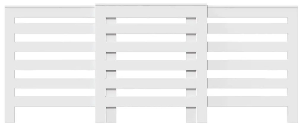 Cobertura de radiador 205x21,5x83,5 cm derivados madeira branco