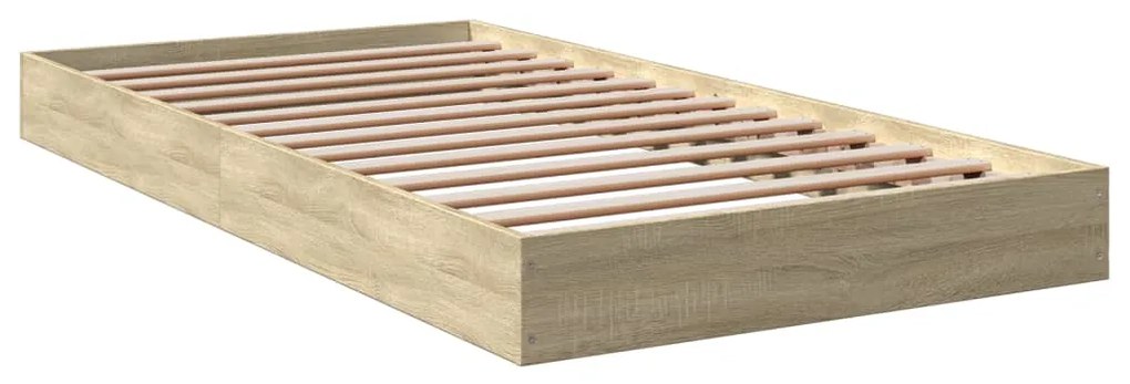 Estrutura cama s/ colchão derivados de madeira carvalho sonoma