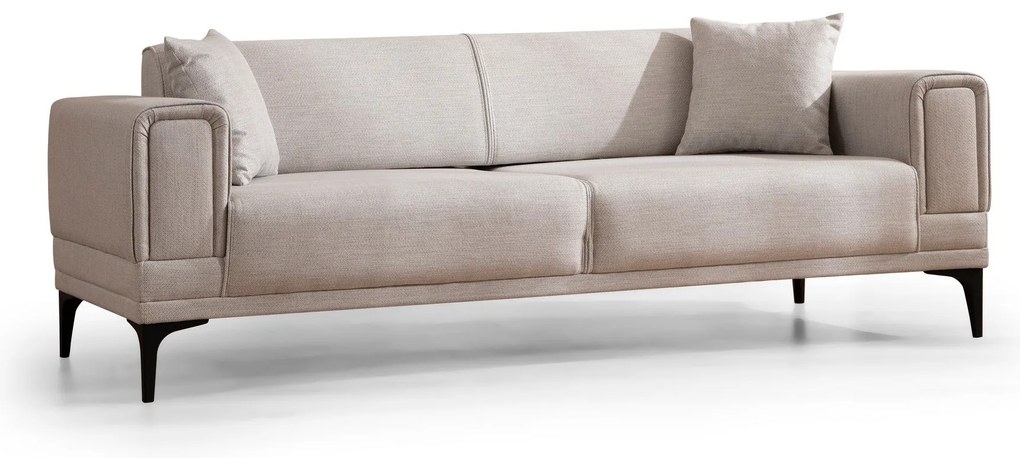 Sofá-Cama de 3 Lugares Horizon – Ecru – 215x85x77 cm