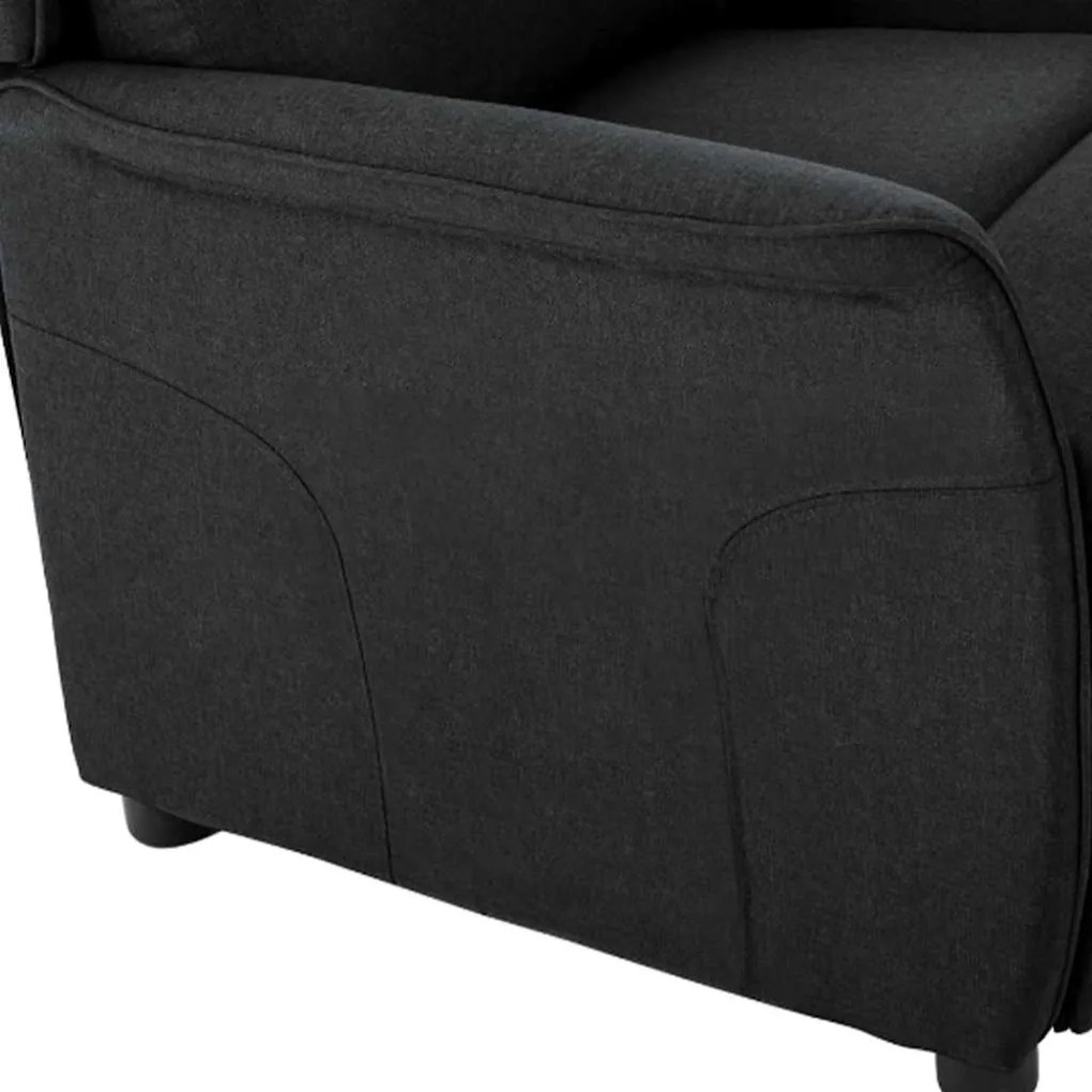 Poltrona Recliner Tecido Preto