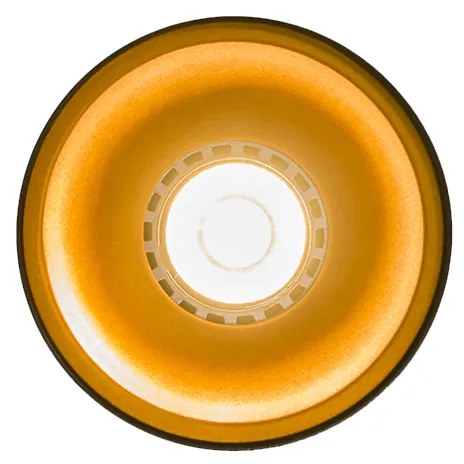 Foco de embutir preto com dourado - Deep Design,Moderno