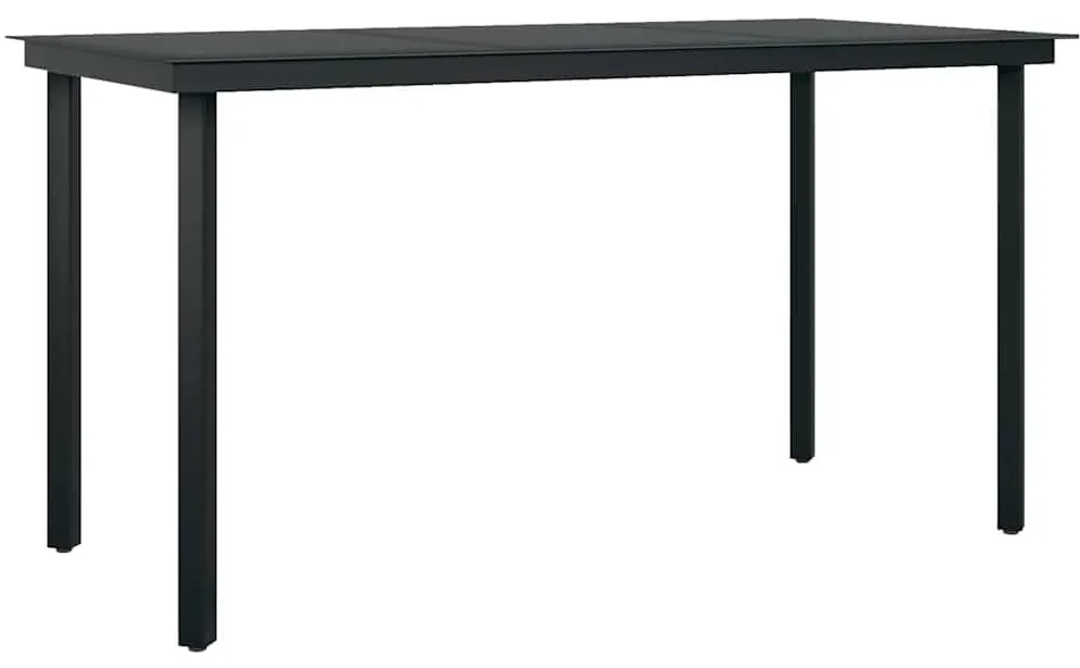 Conjunto de sala de jantar 5 pcs Cinza claro e preto