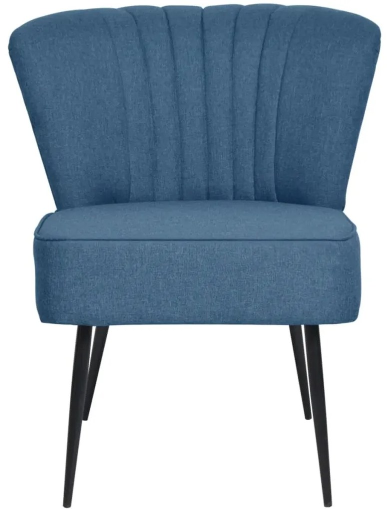 Cadeira de cocktail tecido azul
