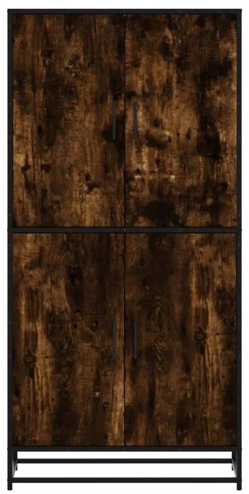 Armário alto 68x35x139 cm derivados de madeira carvalho fumado
