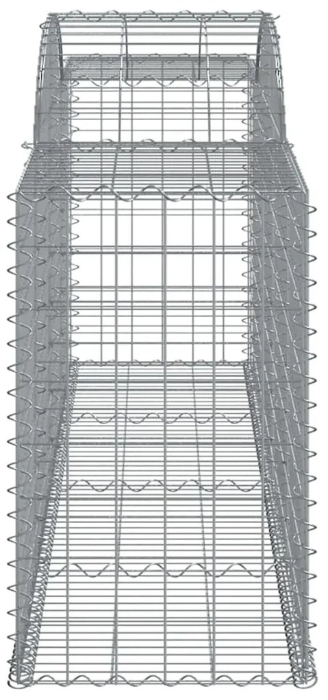 Cestos gabião arqueados 9 pcs 300x50x80/100cm ferro galvanizado