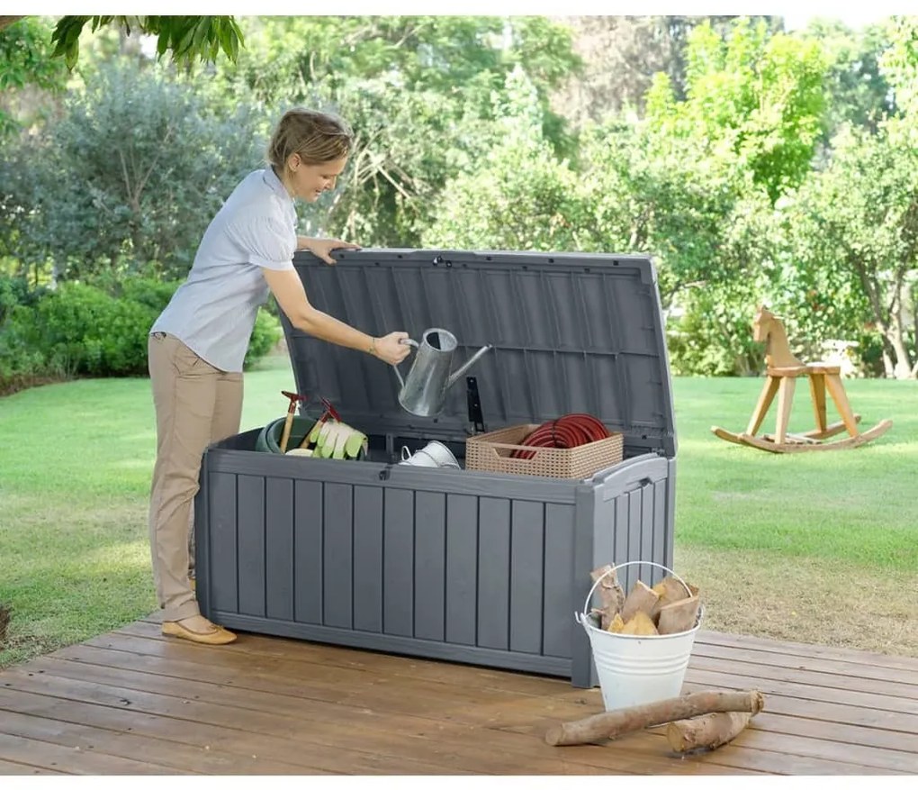 Caixa de arrumação para jardim Glenwood 390 L