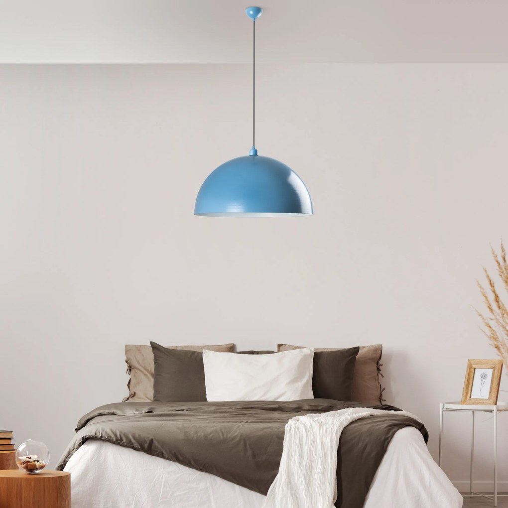 Candeeiro de Teto Kure – Azul Claro – Ø60 h:35 cm