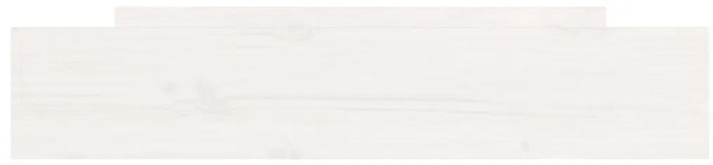 Gavetas de cama 2 pcs madeira de pinho maciça branco