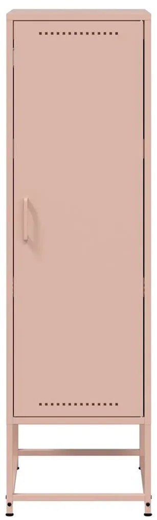 Aparador alto 36x39x123 cm aço rosa