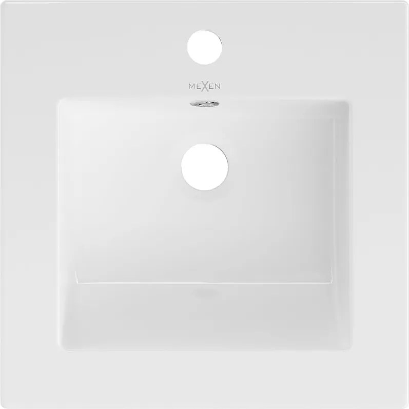 Mexen Atena lavatório embutido na bancada 41 x 41 cm, branco - 25014100