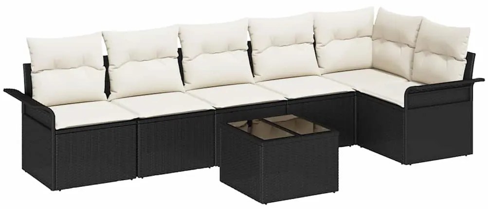 Conjunto de Sofá de Jardim vidaXL de 6 Peças com Almofadas Rattan Poli
