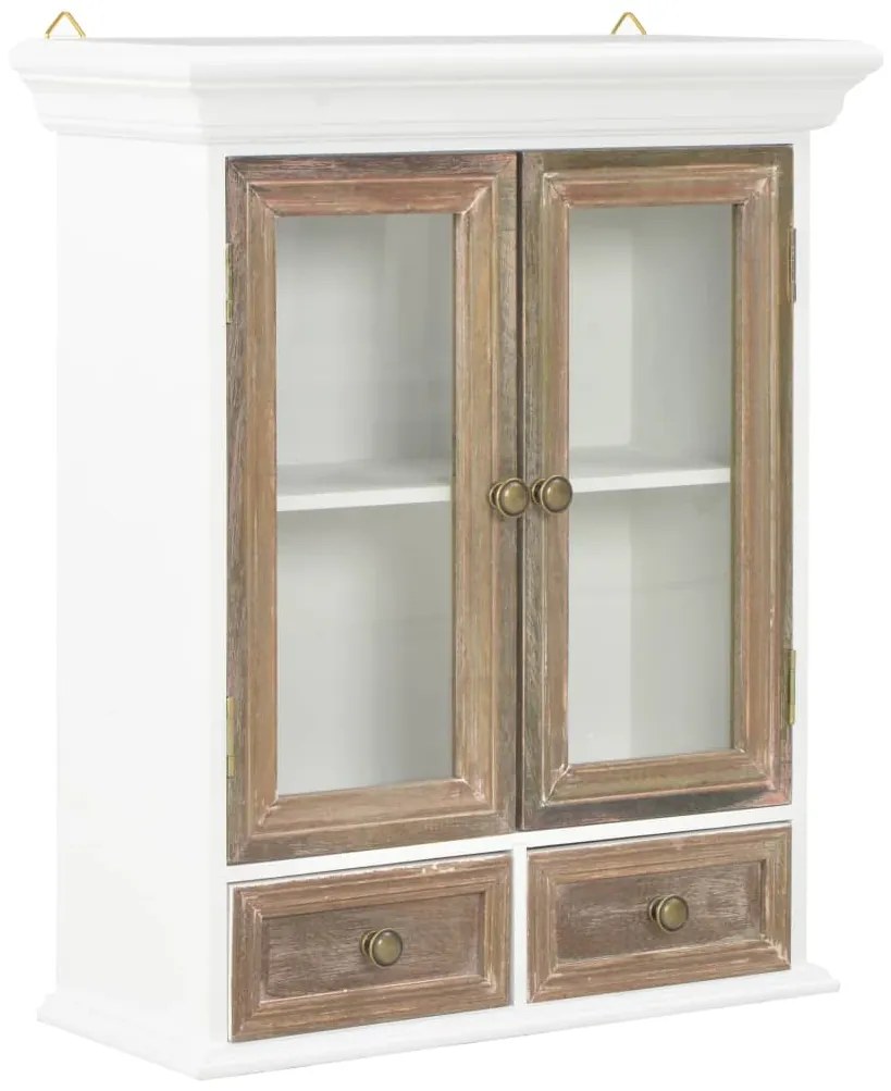 280073 vidaXL Armário de parede 49x22x59 cm derivados de madeira branco