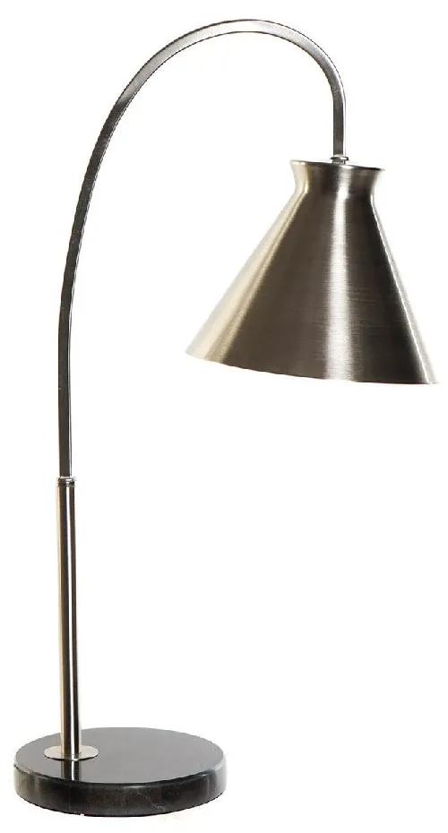 Lâmpada de mesa DKD Home Decor Prata Metal Mármore 25W 220 V (19 x 31 x 57 cm)