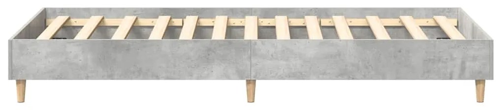 Estrutura de cama sem colchão 100x200 cm cinza sonoma