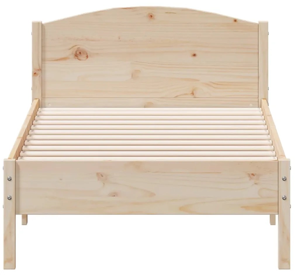 Cama sem colchão 90x190 cm madeira de pinho maciça