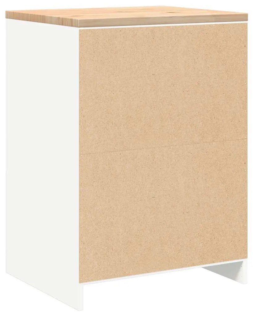 Armário de arrumação de garagem Branco 60x51x85 cm