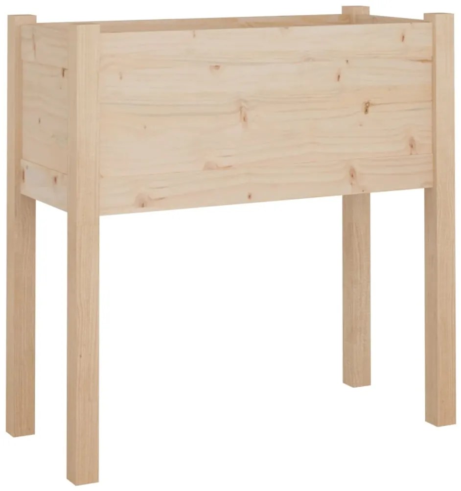 Vasos/floreiras de jardim 2 pcs 70x31x70 cm pinho maciço