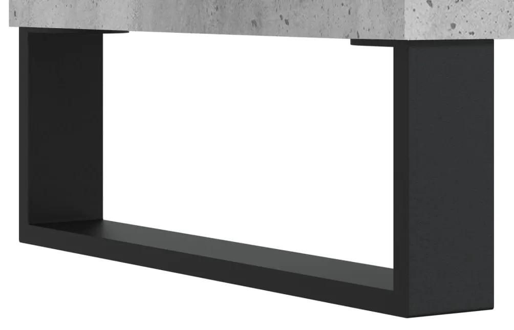 Móvel p/ TV 100x34,5x44,5cm derivados de madeira cinza cimento