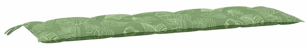 Almofadões p/ bancos de jardim 2pcs tecido oxford padrão folhas