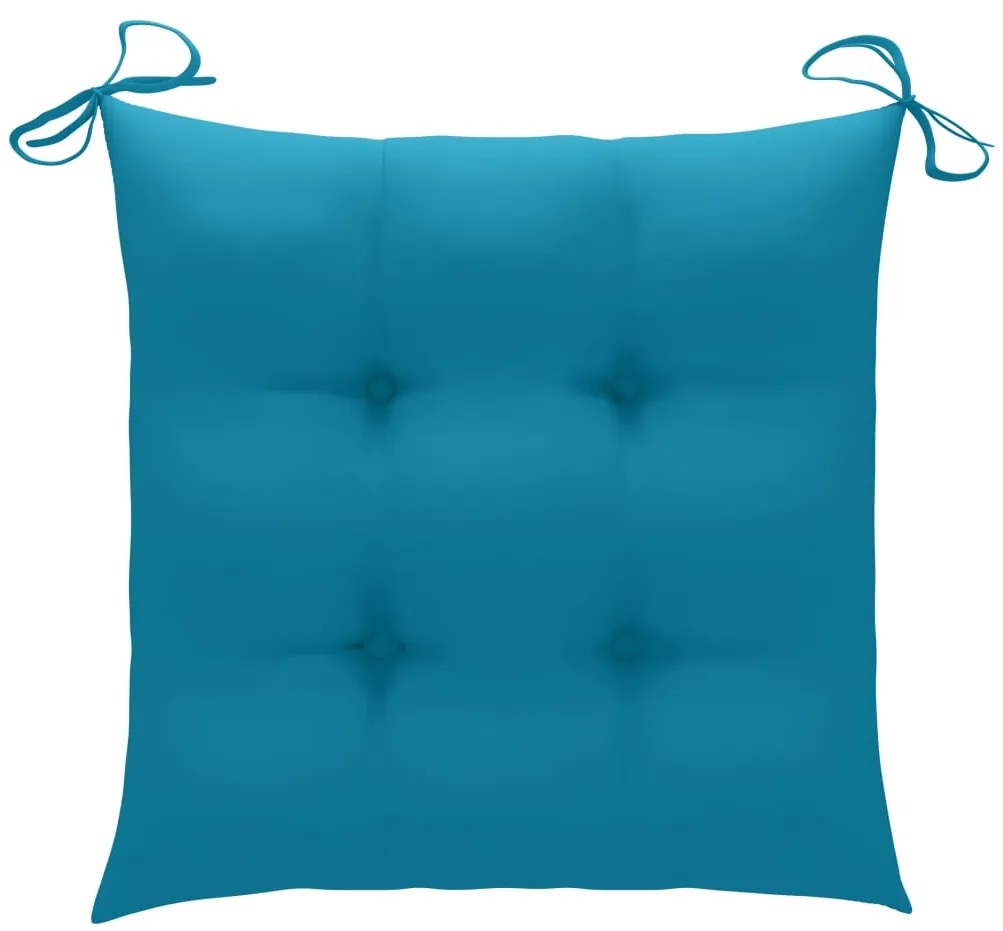 Cadeiras exterior dobráveis c/ almofadões 4 pcs acácia maciça