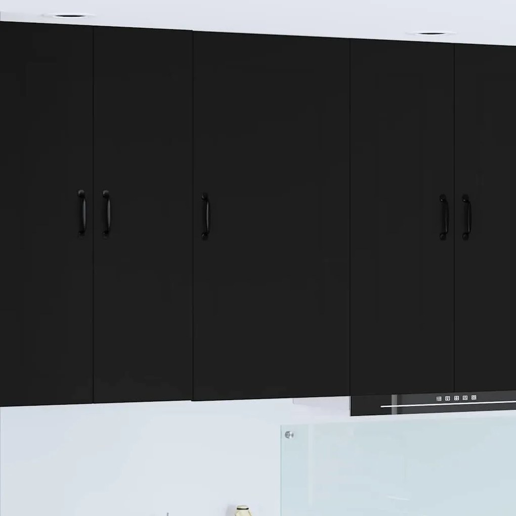 vidaXL Armário de Cozinha Preto 50 x 31 x 100 cm Madeira processada